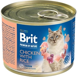 Brit kattemad - Premium by Nature Kylling med ris